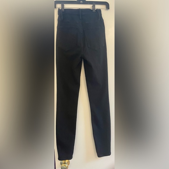 Frame skinny high rise black denim jean (sz 24) - Picture 2 of 4